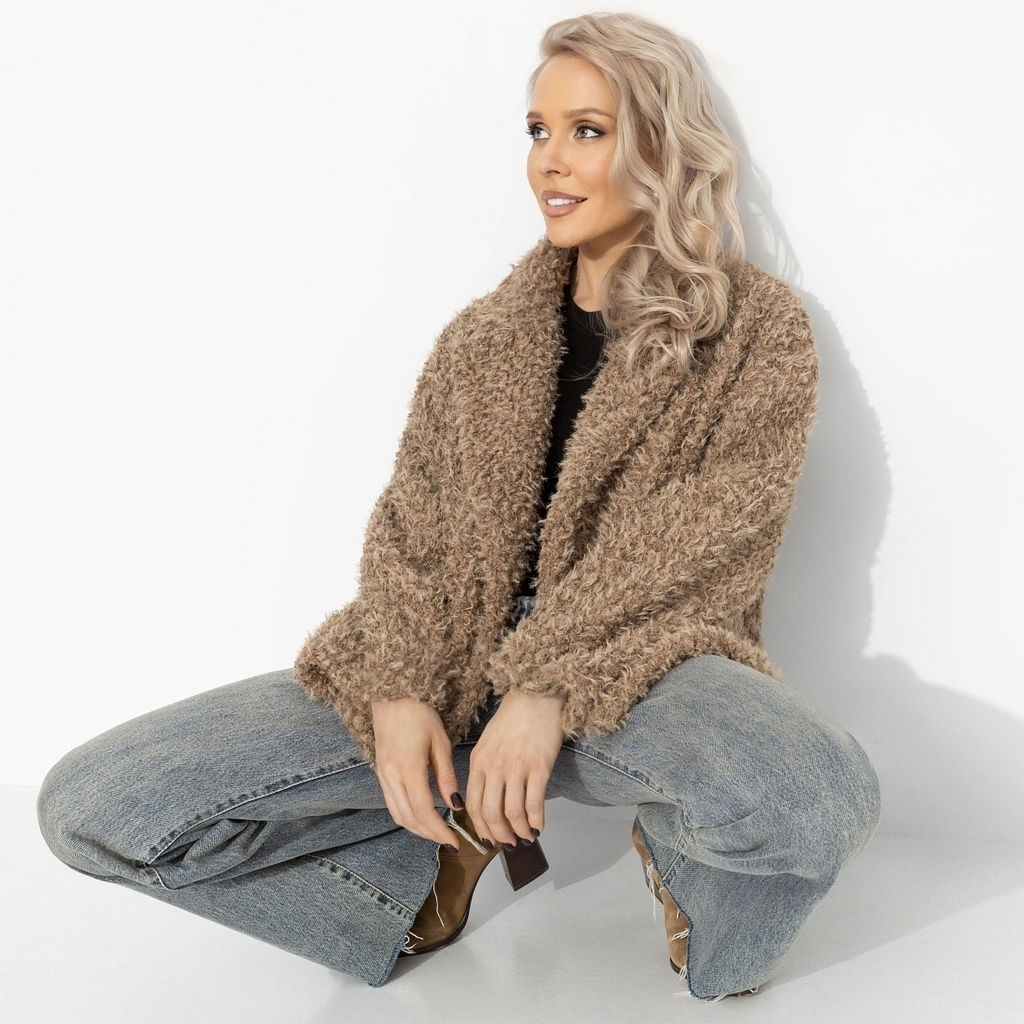 Полупальто с акцентным подкладом, Слишком заметна (oversize, 42-48) - Charutti фото 8