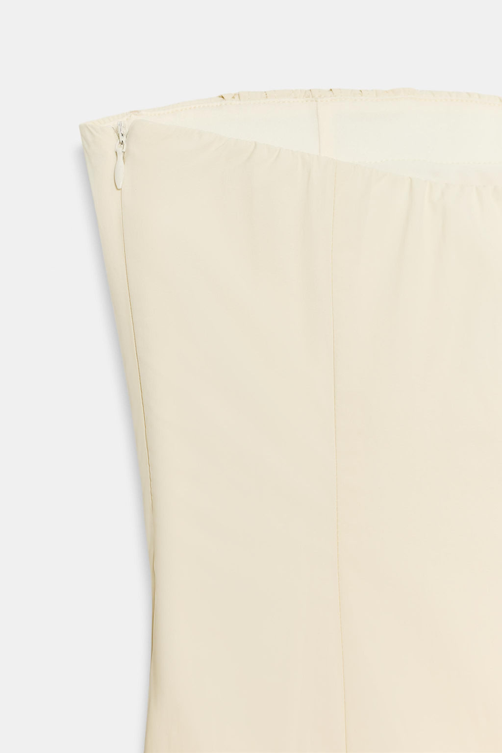 VESTIDO MIDI VOLANTES RELIEVE / Marfil - Zara фото 8