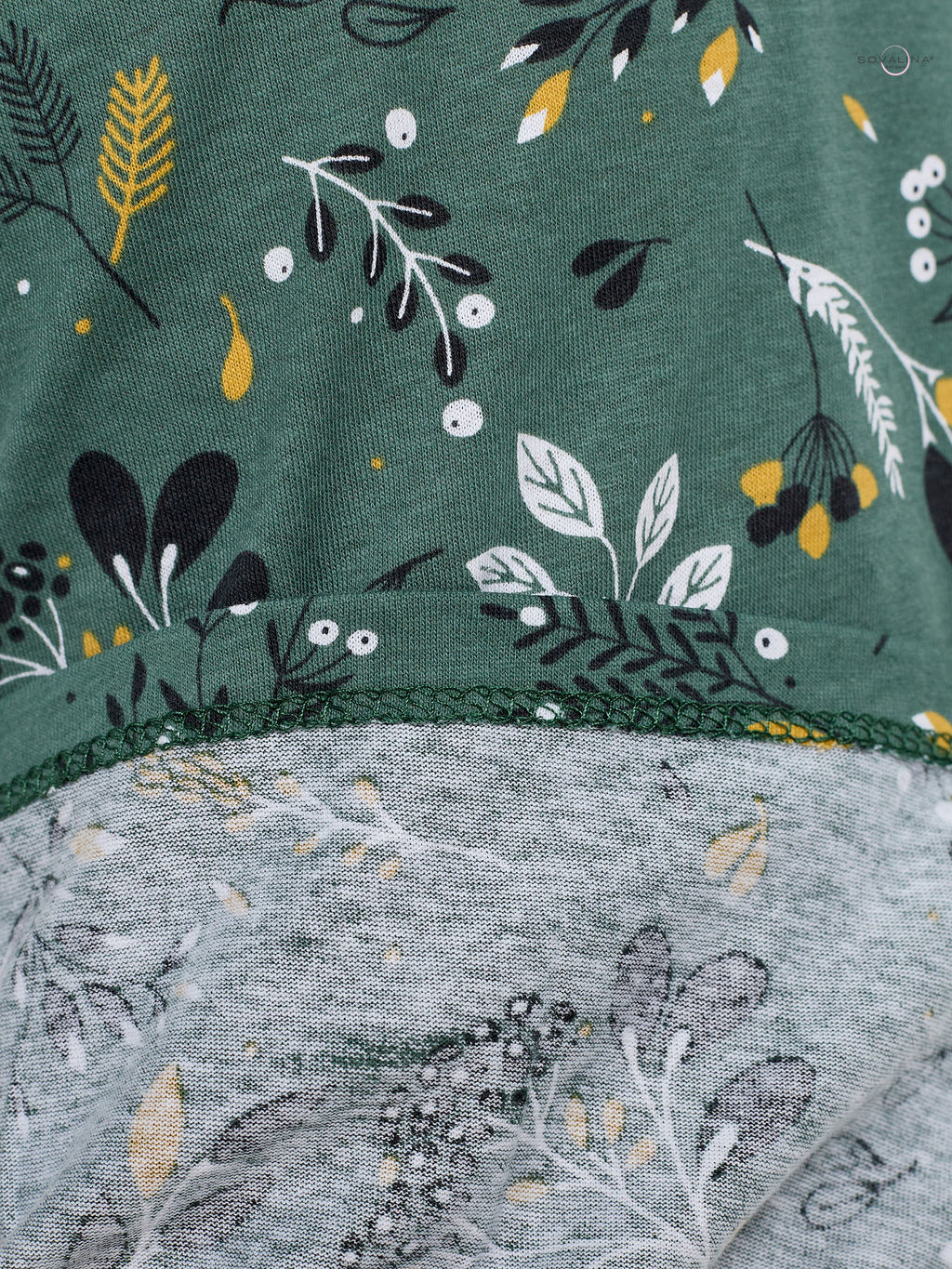 Платье Алиса дл/р горчичные ветки на темной полыни - Sovalina фото 8