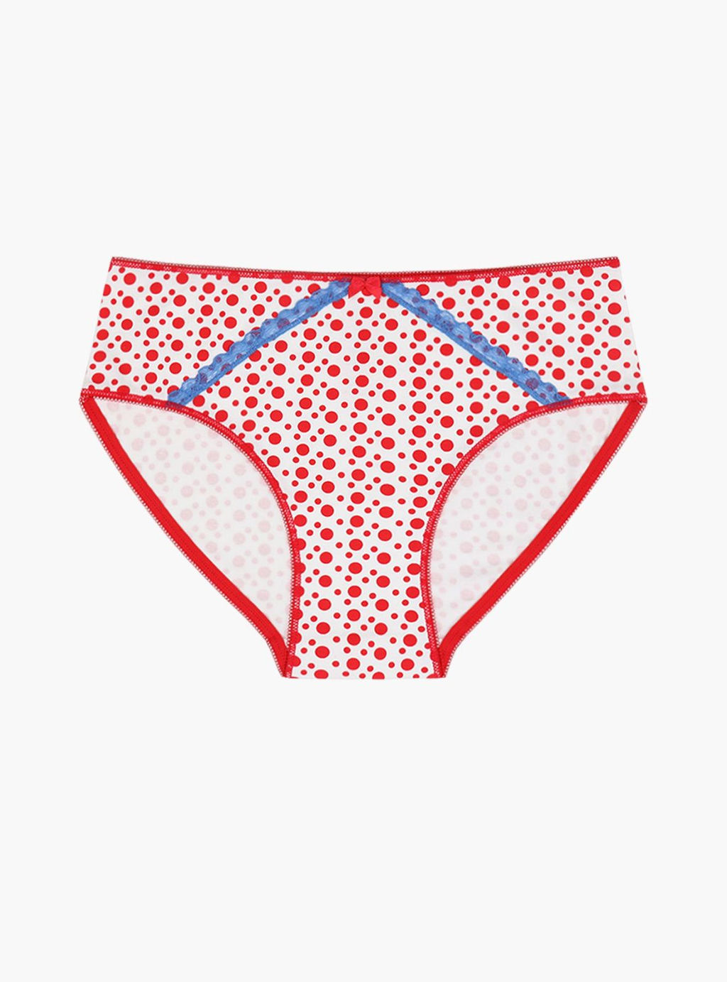 Трусы слипы Indefini из хлопка с эластаном комбинированные  фото 3