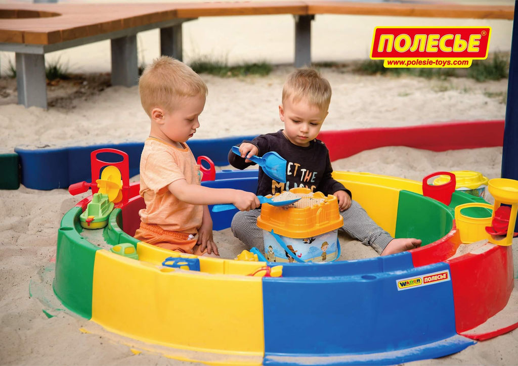 Песочница Кольцо O1360 мм с набором - Полесье фото 5