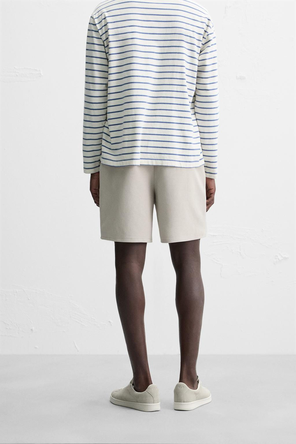 TEXTURED COMFORT BERMUDA SHORTS - Zara фото 12