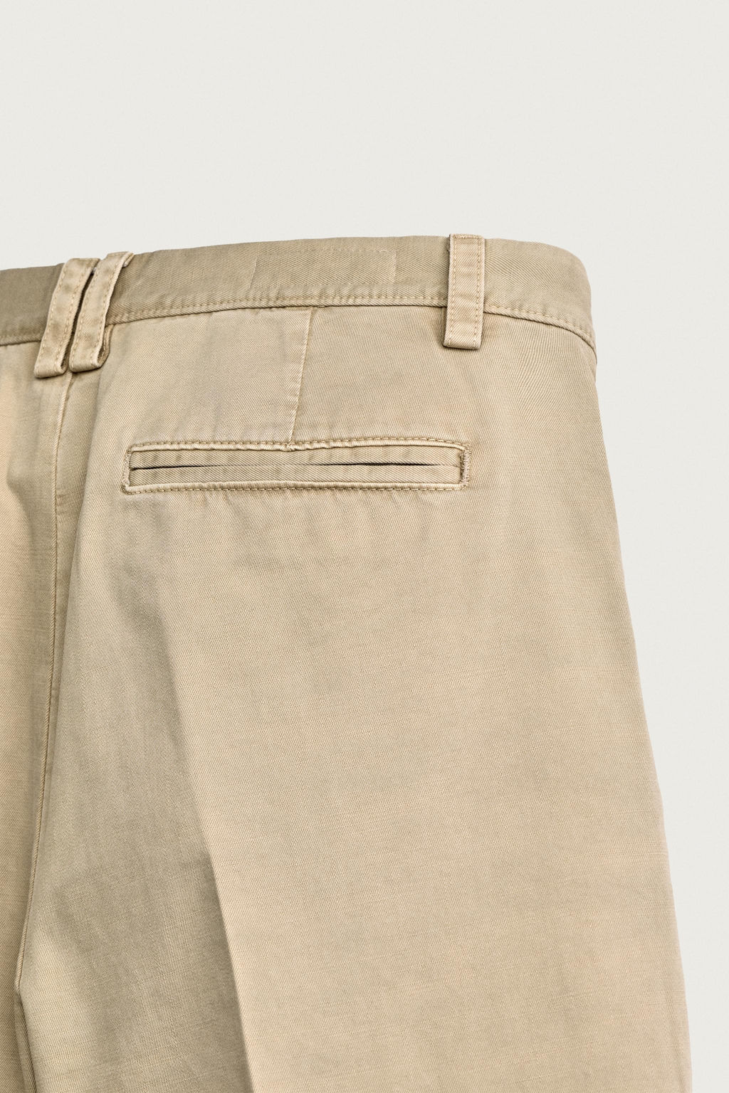 PANTAL?N CHINO RELAXED FIT LAVADO / Beige - Zara фото 10