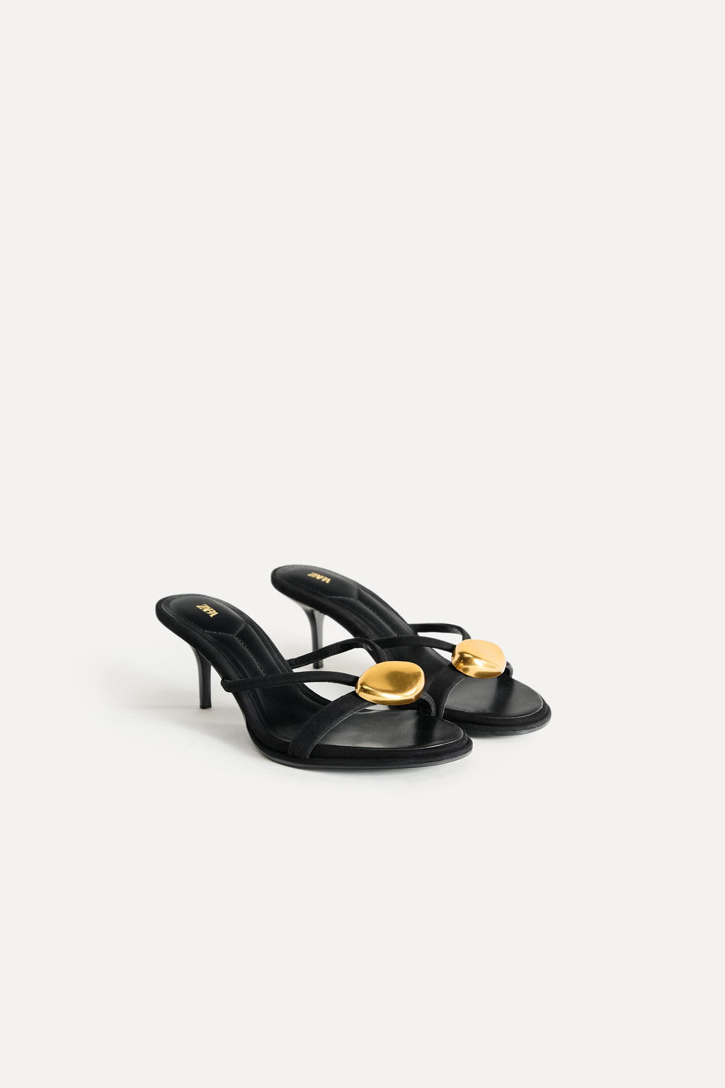 LEATHER SANDALS WITH METAL DETAIL 50TH ANNIVERSARY - Zara фото 2