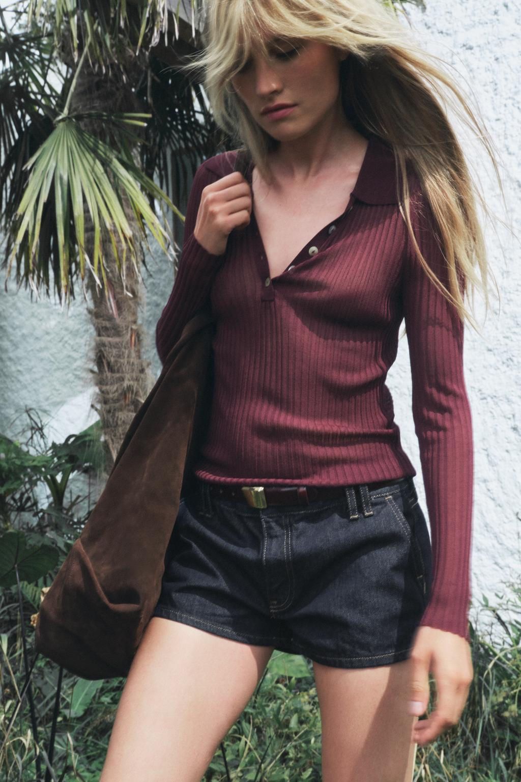 RIBBED FINE KNIT TOP