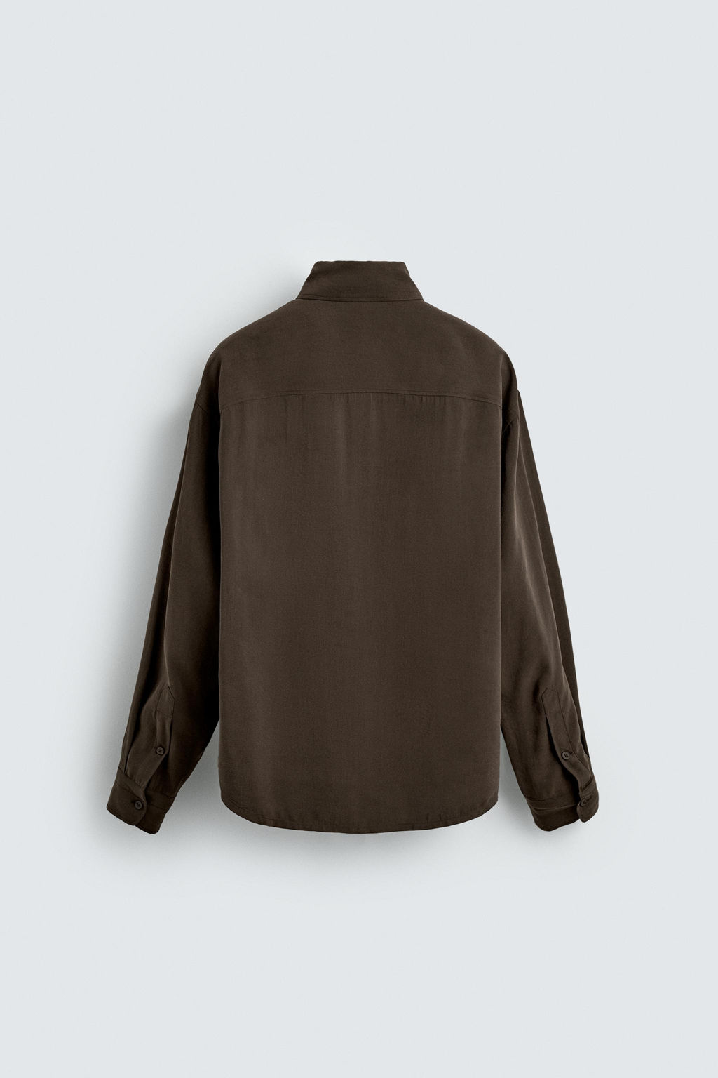 Рубашка Camisa Fluida Relaxed Fit коричневая