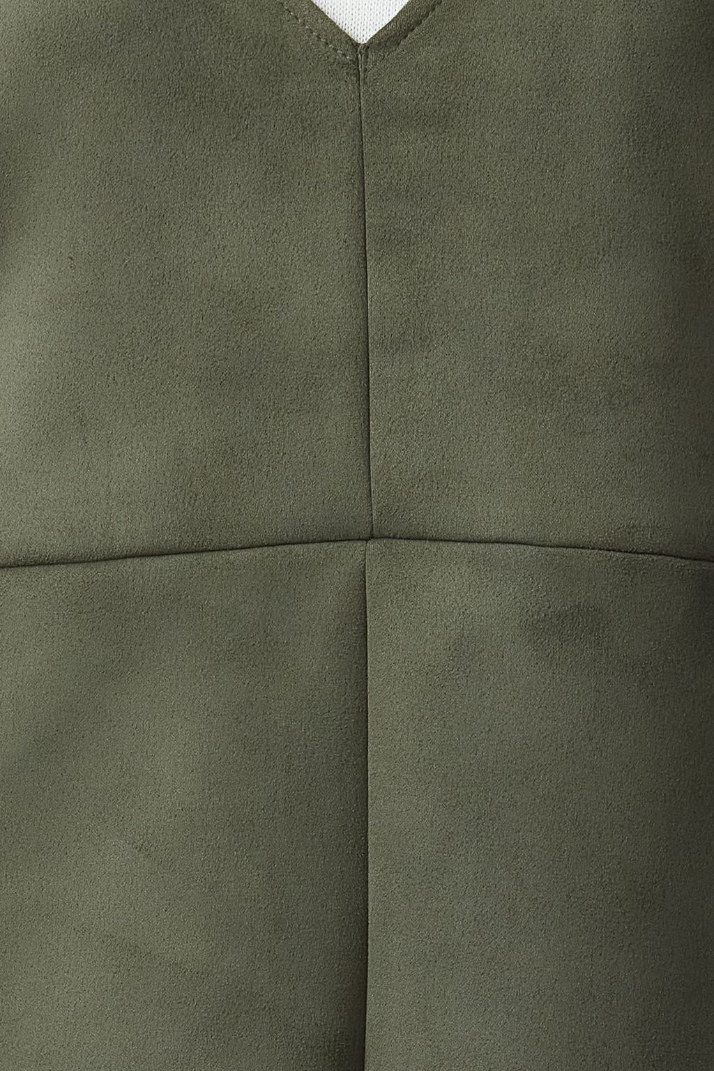 TRENDYOLMILLA Kahverengi V Yaka Jile Suet Mini Orme Elbise TWOAW24EL00543  фото 16