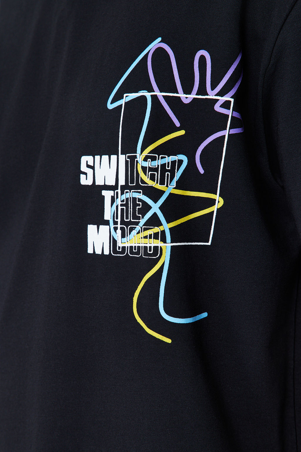 TRENDYOL MAN Siyah Oversize/Genis Kesim Yaz? Bask?l? %100 Pamuklu T-Shirt TMNSS21TS3438 - Trendyolmilla фото 10
