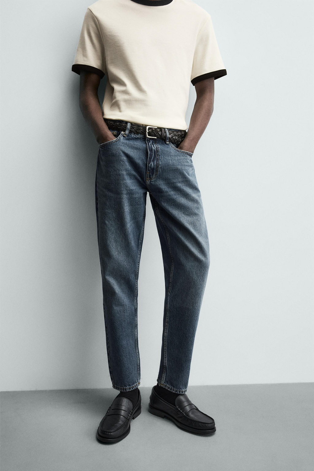 SLIM TAPERED FIT JEANS - Zara фото 5