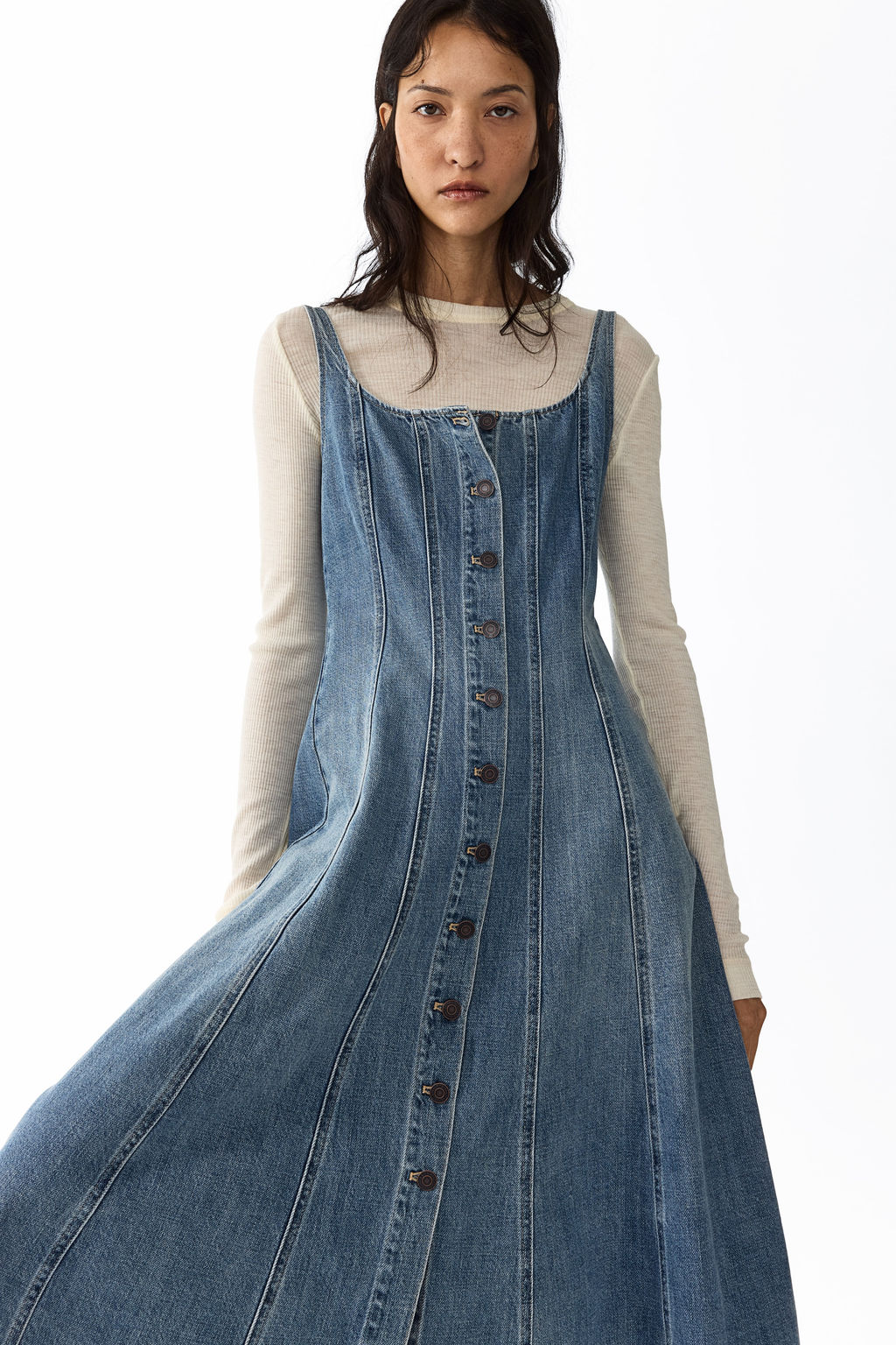 Button-front denim dress - H&m фото 2