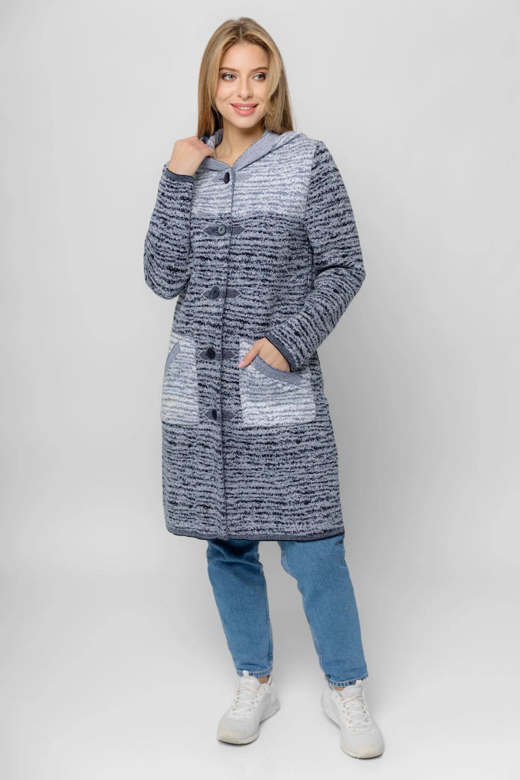 ЗЛАТА Кардиган М 3423/ джинс
