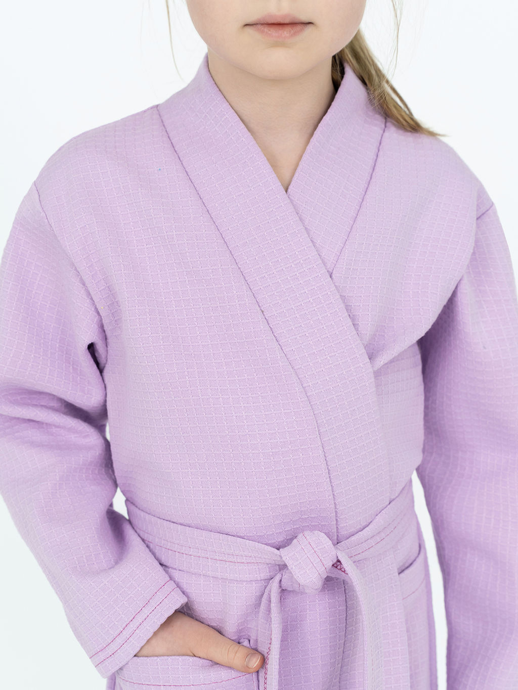 Халат детский вафельный желтый - Утенок фото 24