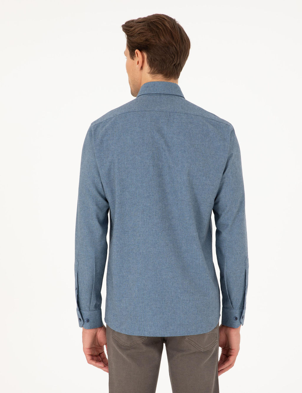 Mavi Slim Fit Uzun Kollu G_mlek - Pierre cardin фото 5