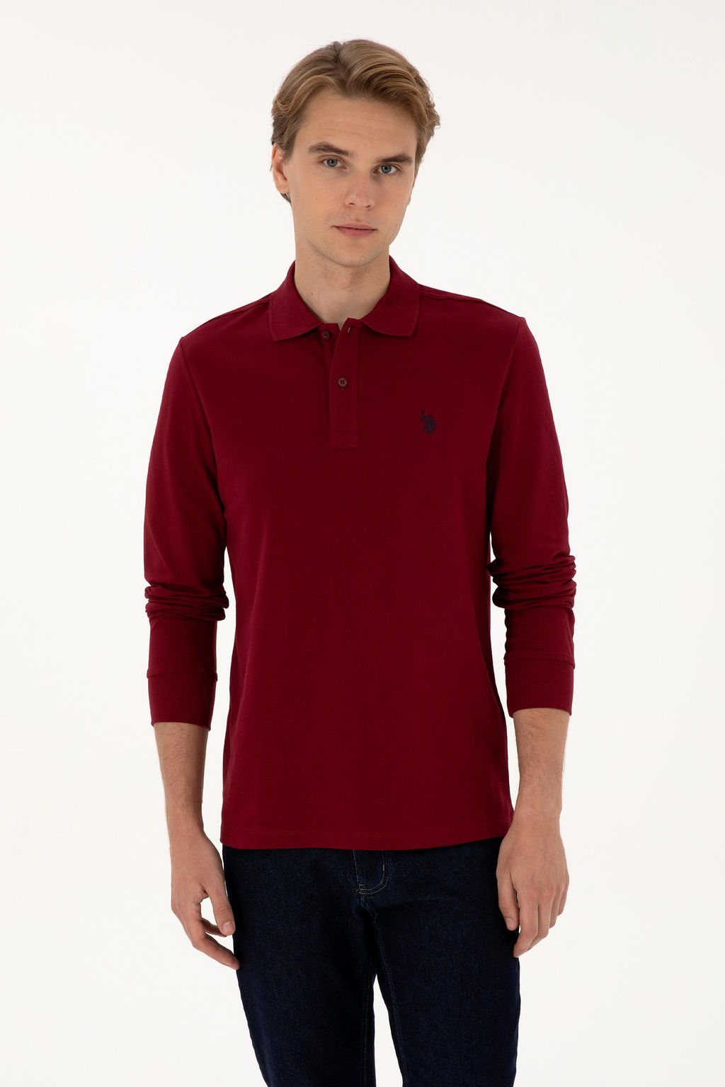 Erkek Bordo Basic Sweatshirt Sepette S_rpriz _ndirim