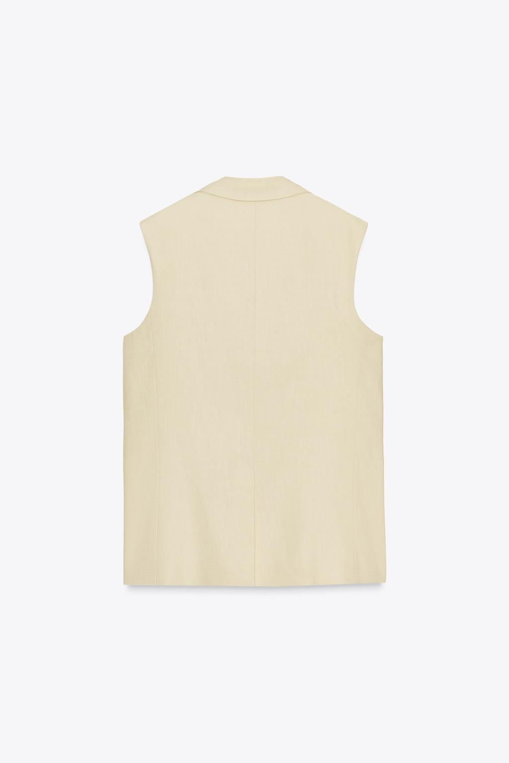 ZW COLLECTION OVERSIZE DOUBLE-BREASTED WAISTCOAT - Zara фото 7