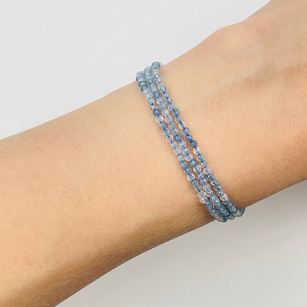 Бусины для украшений из Аквамарина (195 бусин)