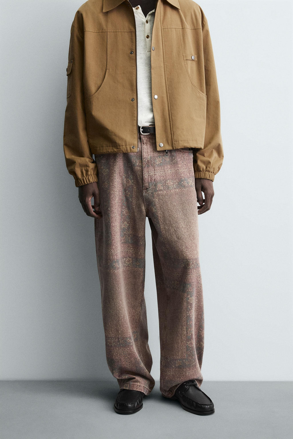 BANDANA PRINT BAGGY FIT TROUSERS - Zara фото 2