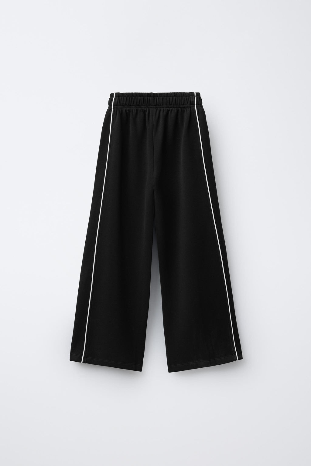 TROUSERS WITH MODAL AND CONTRASTING TRIM - Zara фото 2