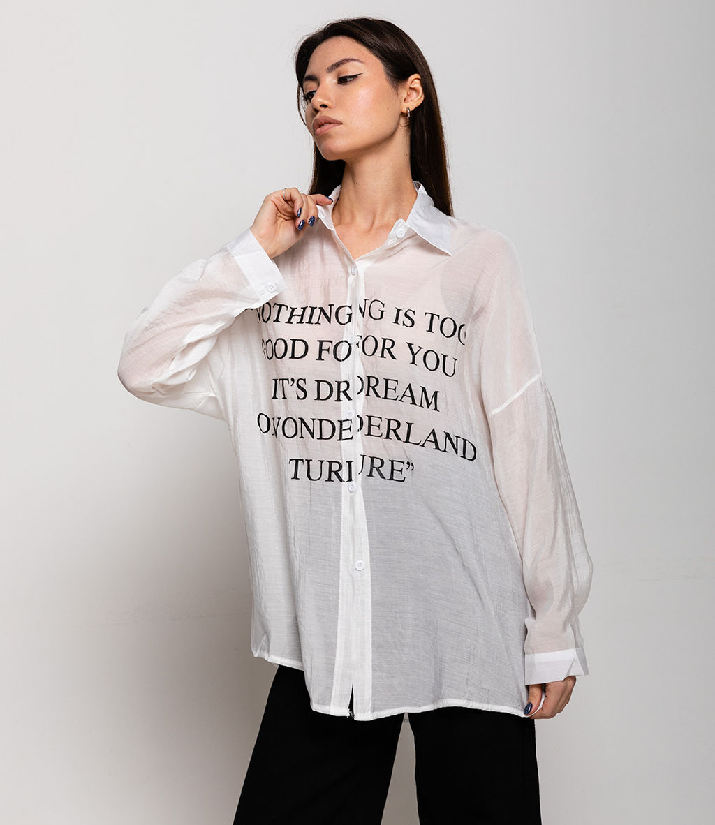 Рубашка #КТ73019, белый - Dommod фото 4