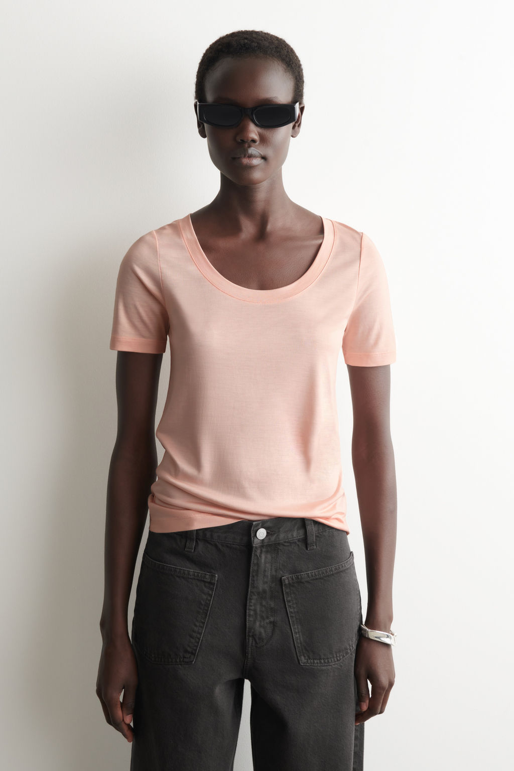 CAMISETA DE SEDA SLIM FIT - H&m фото 4