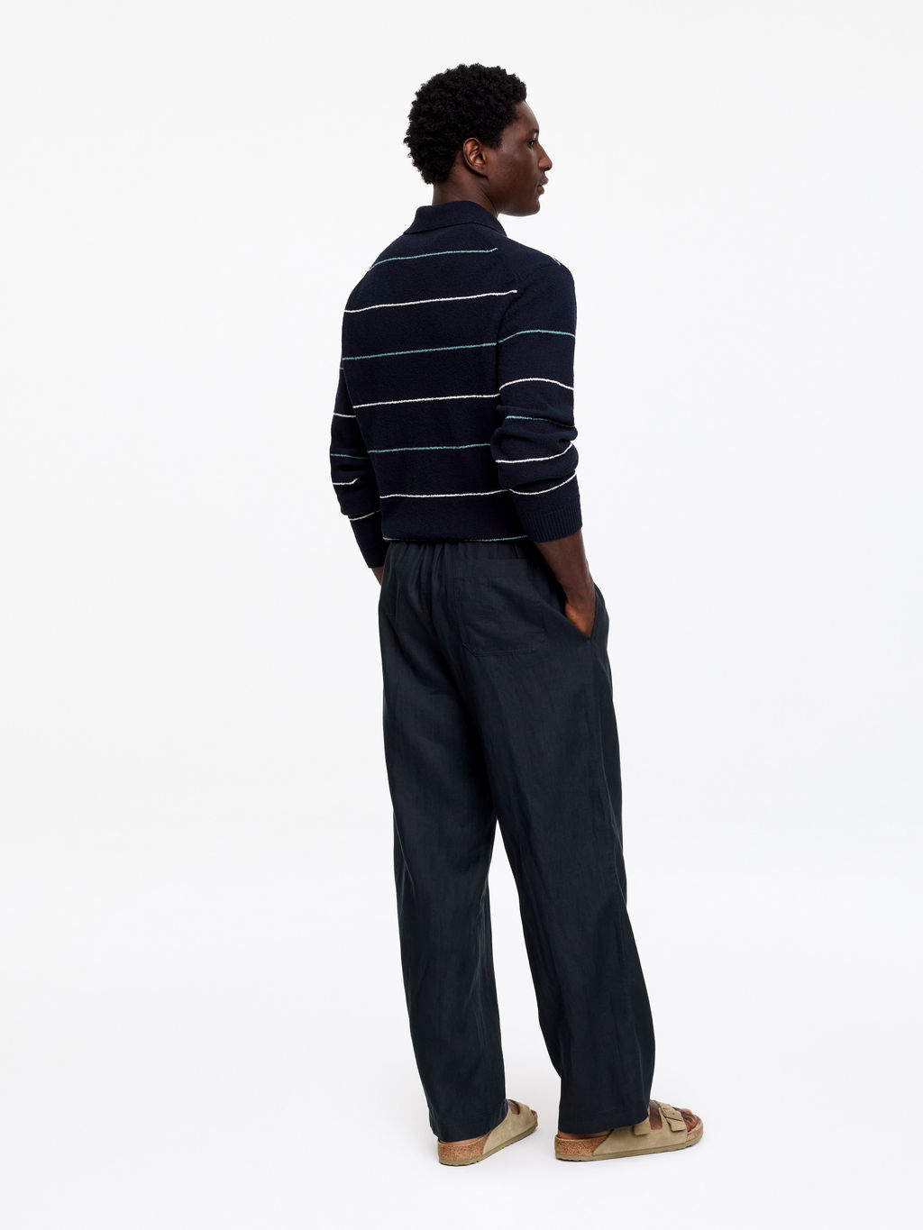 Pantalones de lino holgados - H&m фото 6