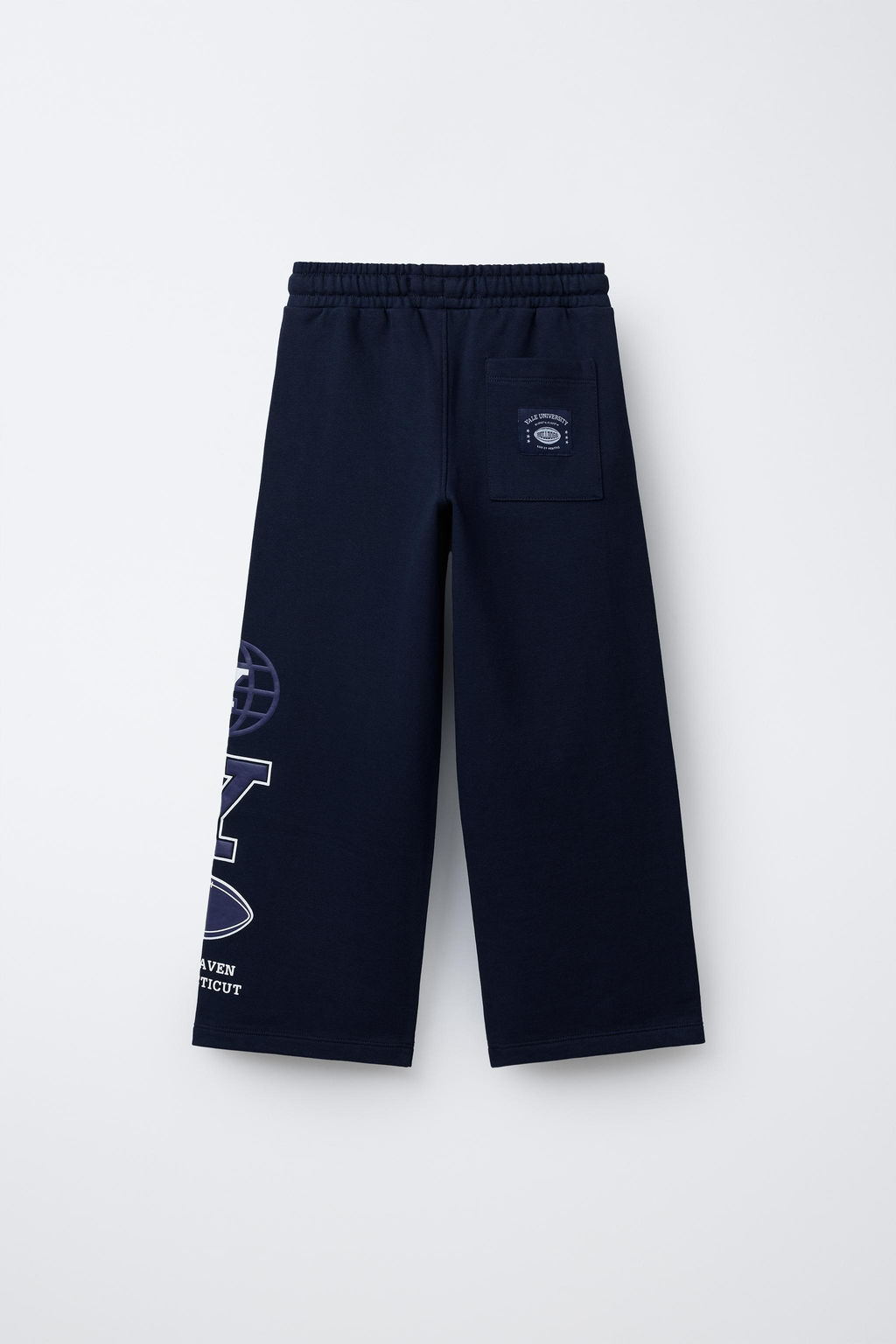 YALE UNIVERSITY WIDE-LEG PLUSH TROUSERS - Zara фото 6