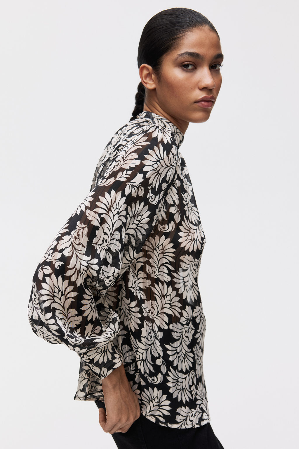 Stand-collar blouse - H&m фото 6