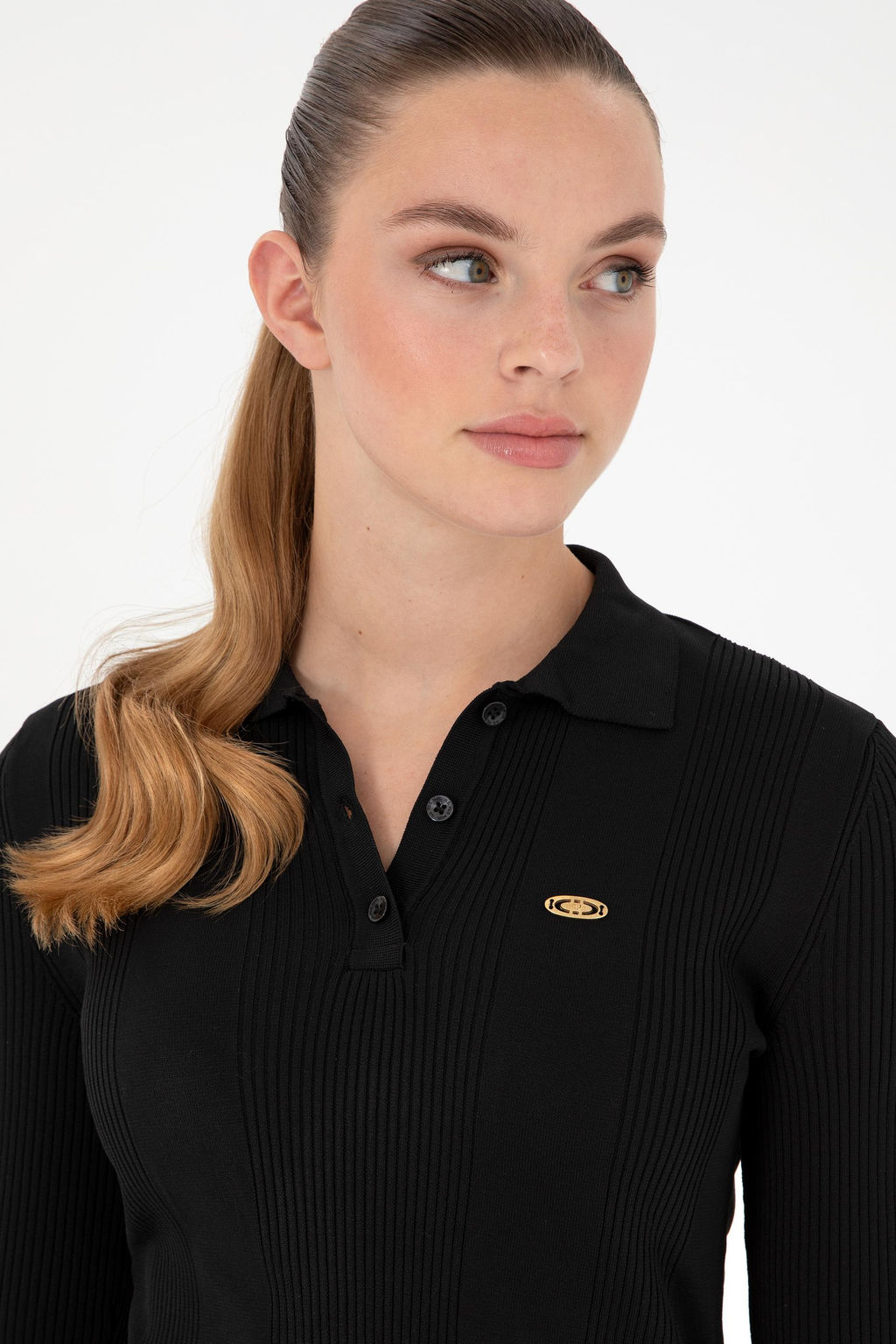 Женский черный свитер Неожиданная скидка в корзине - U.s. polo assn фото 2