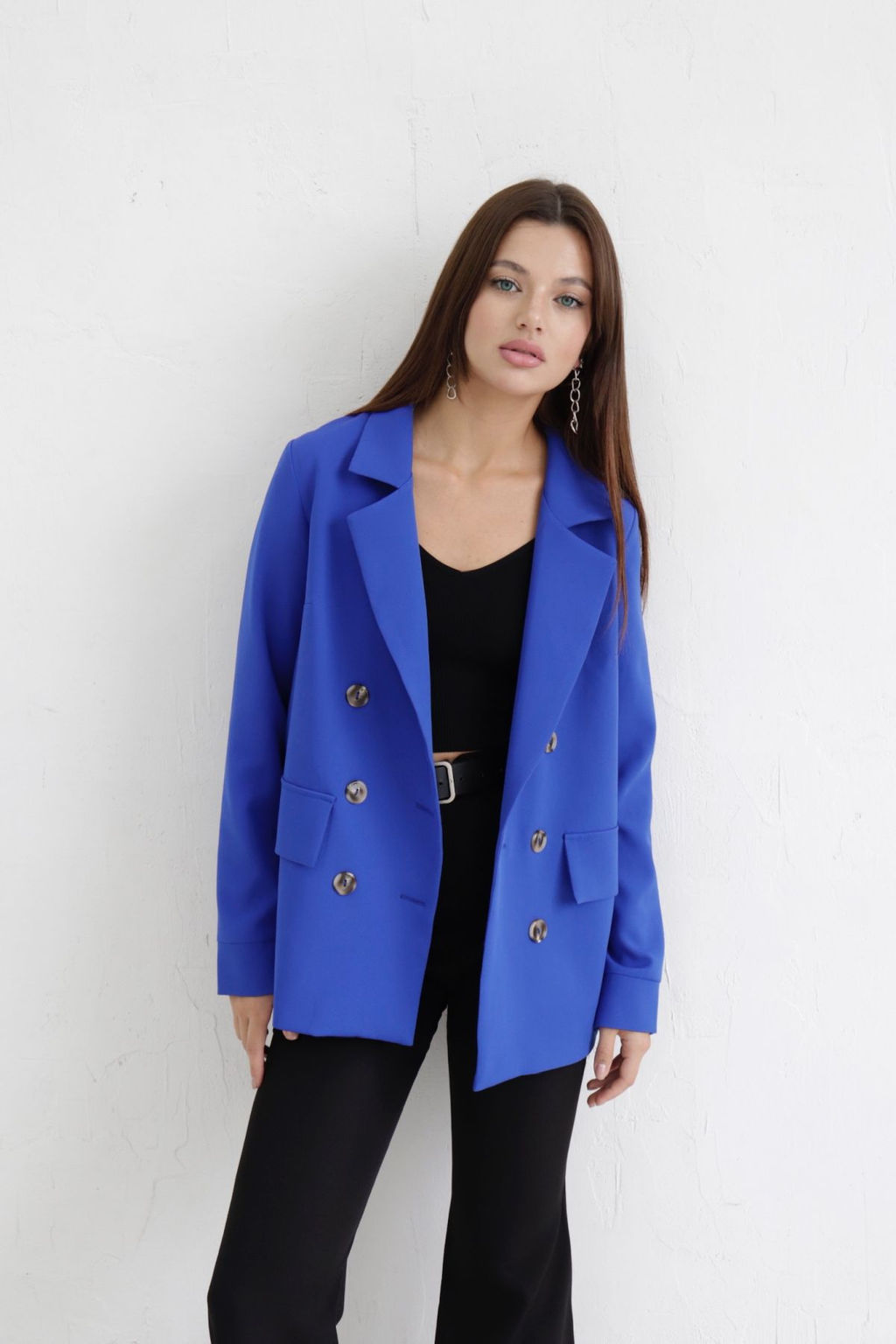 10601 Жакет двубортный кобальт - Martichelli фото 16