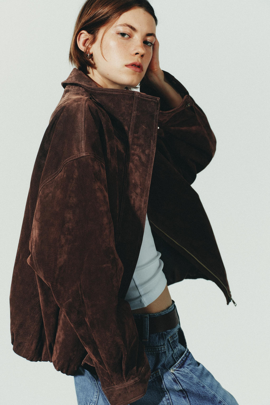 SUEDE LEATHER JACKET - Zara фото 10