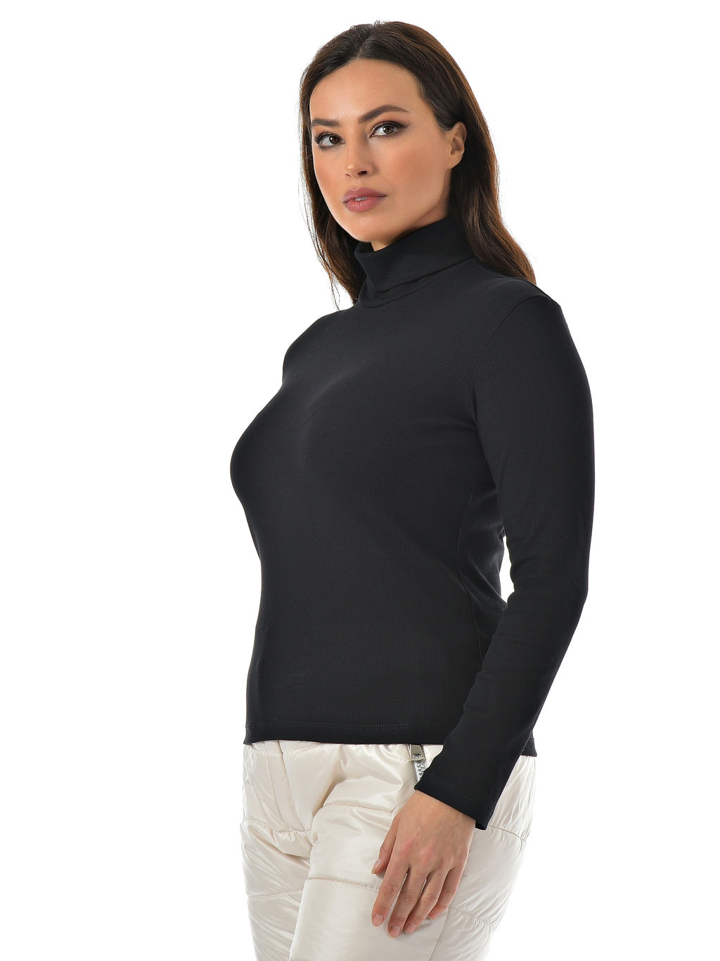 Водолазка в рубчик