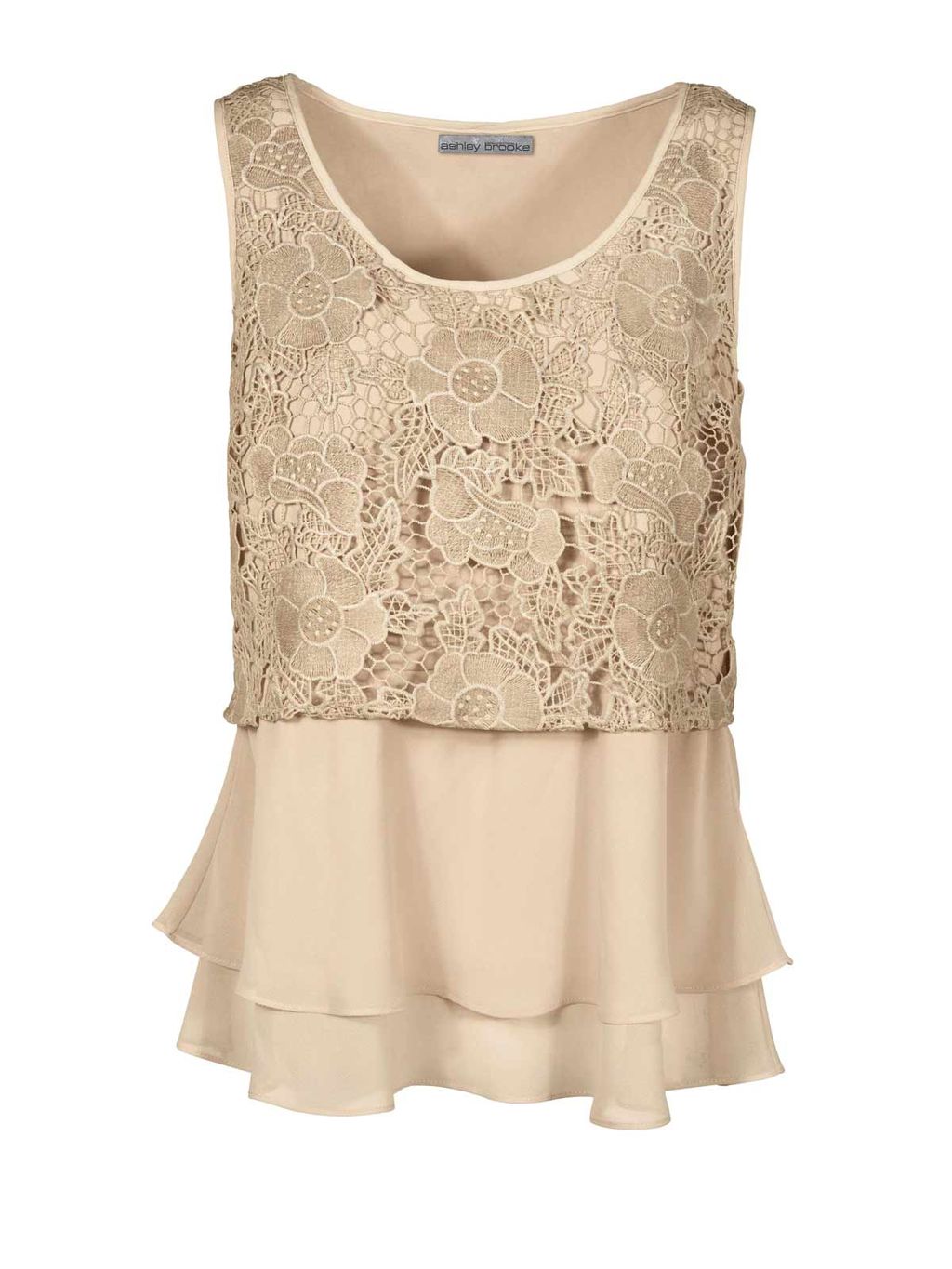 Топ, бежевый - Ashley brooke фото 2