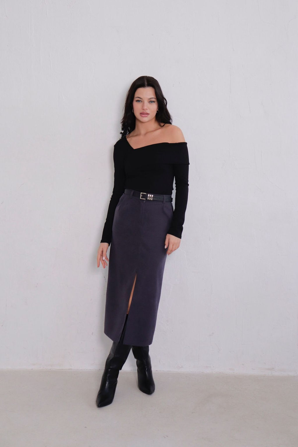 Юбка миди-макси с разрезом спереди - Martichelli фото 142