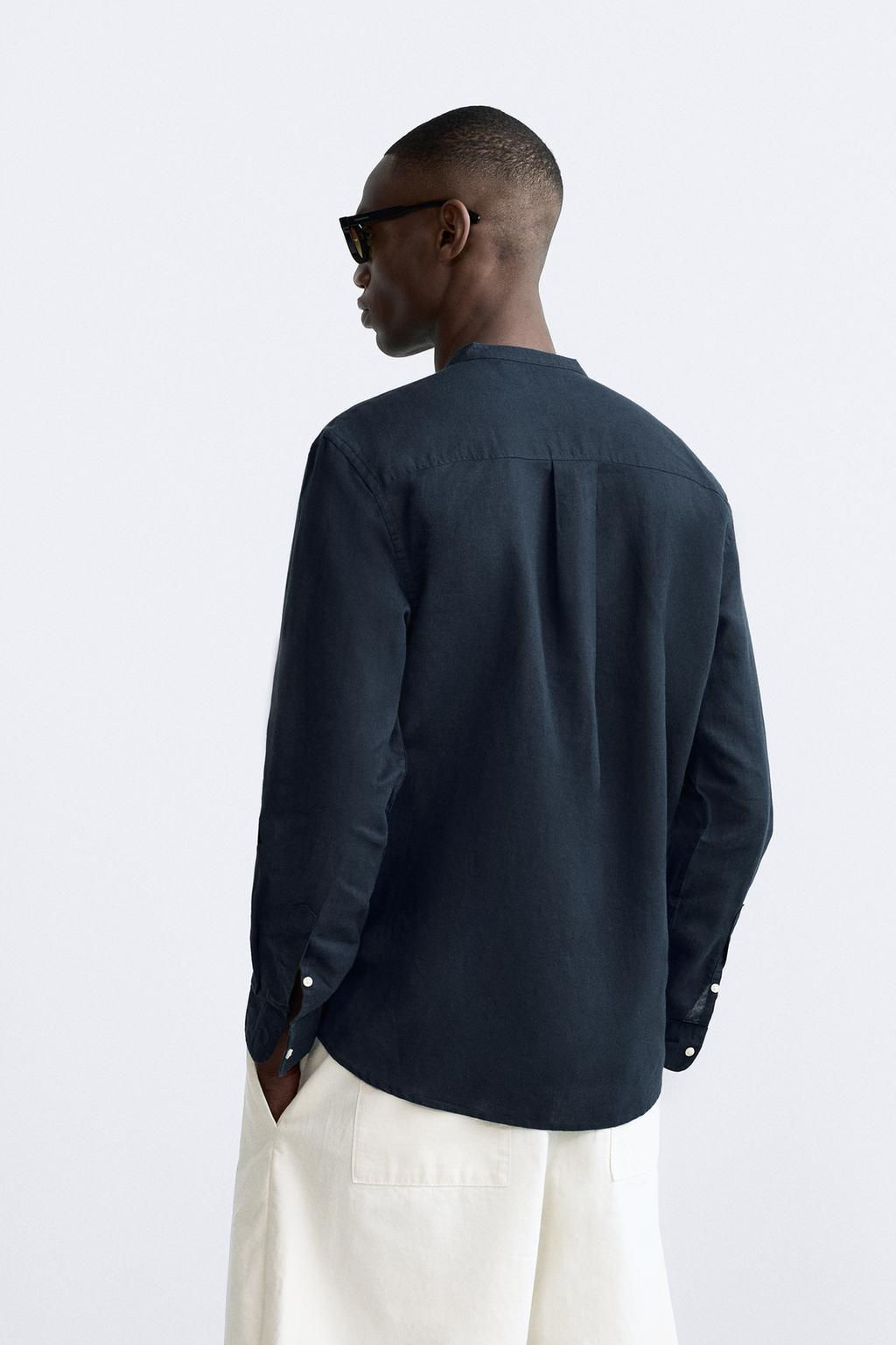 PAMUKLU KETEN GOMLEK - Zara фото 36