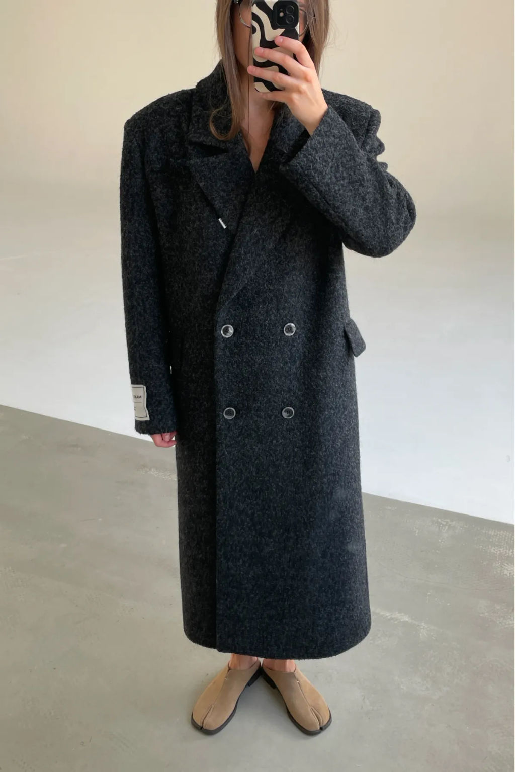 Пальто-макси Черный - Erist store фото 3