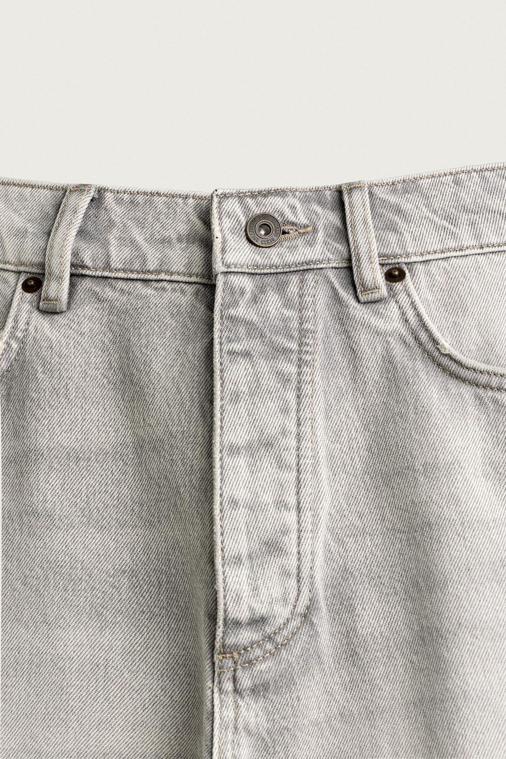 JEANS STRAIGHT ANKLE FIT / Gris claro - Zara фото 8