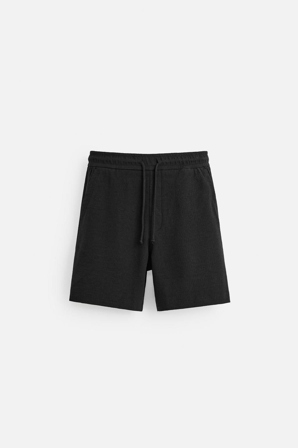 TEXTURED JOGGER BERMUDA SHORTS - Zara фото 15