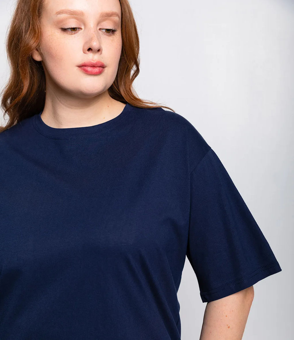Футболка #ОКТ00075001, тёмно-синий - Dommod фото 5
