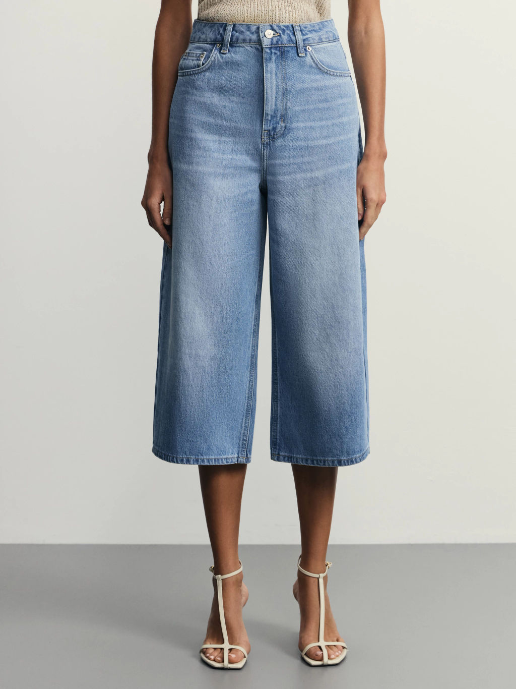 Джинсовые шорты бермуды удлиненные / Zarina  фото 3