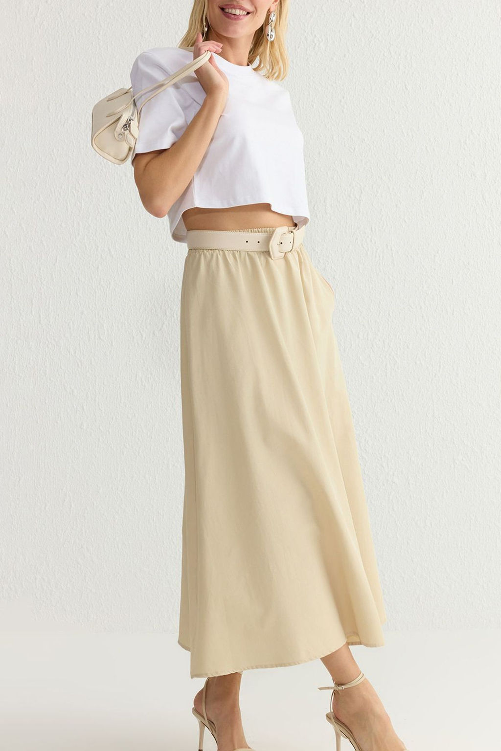 Trendyolmilla Siyah A-line Maxi Boy Etek TEDSS24ET00033  фото 2