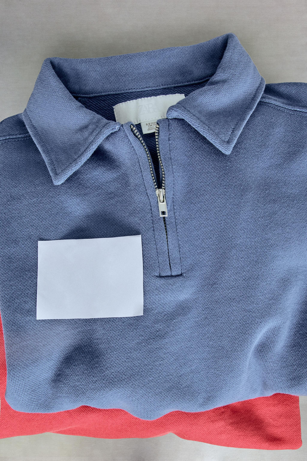 STORIESZ - SUDADERA POLO FELPA CREMALLERA / Azul / Acero - Zara фото 7