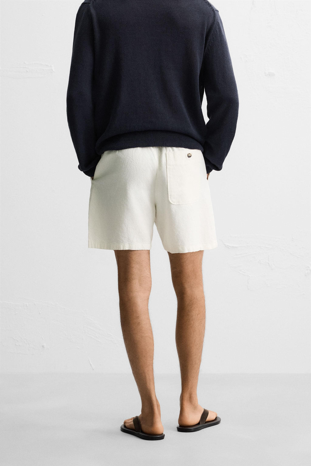 LINEN/COTTON BERMUDA SHORTS - Zara фото 12