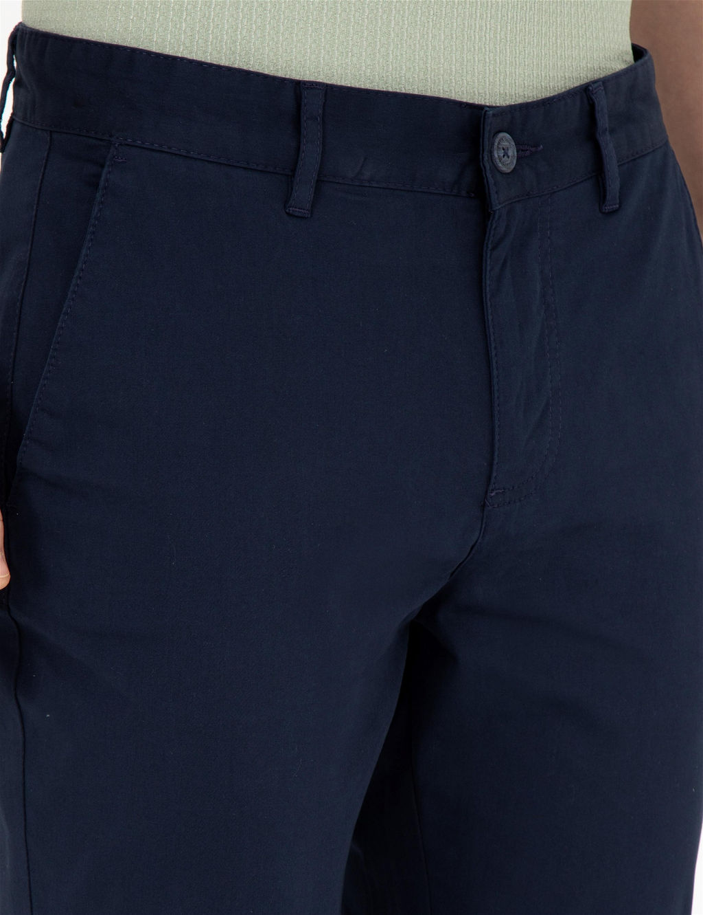 Lacivert Slim Fit Kanvas Pantolon - Pierre cardin фото 5