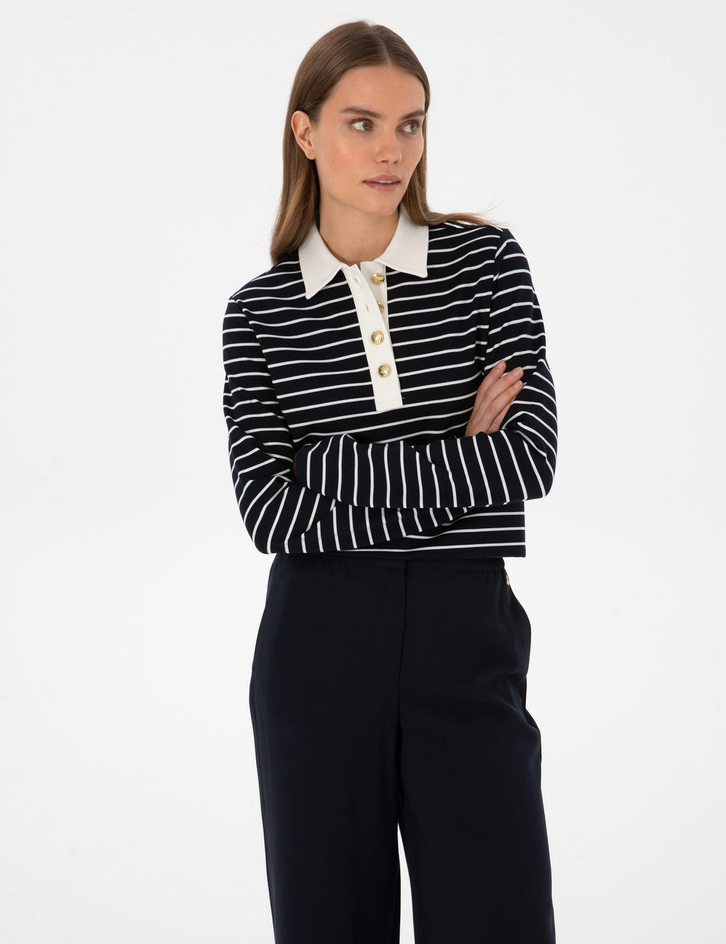 Lacivert Comfort Fit Sweatshirt - Pierre cardin фото 3