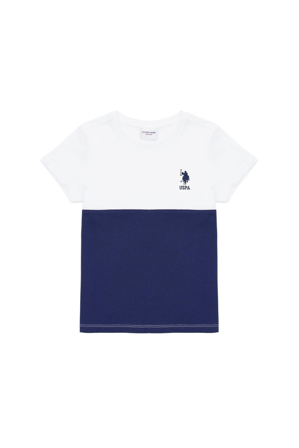 Детская белая футболка с круглым вырезом Неожиданная скидка в корзине - U.s. polo assn фото 2