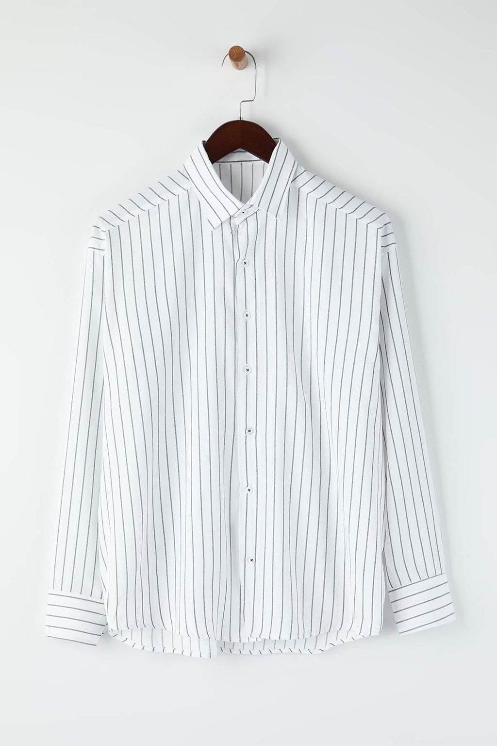 Haki Regular Erkek Gomlek TMNAW26GO00026 - Trendyolmilla фото 14