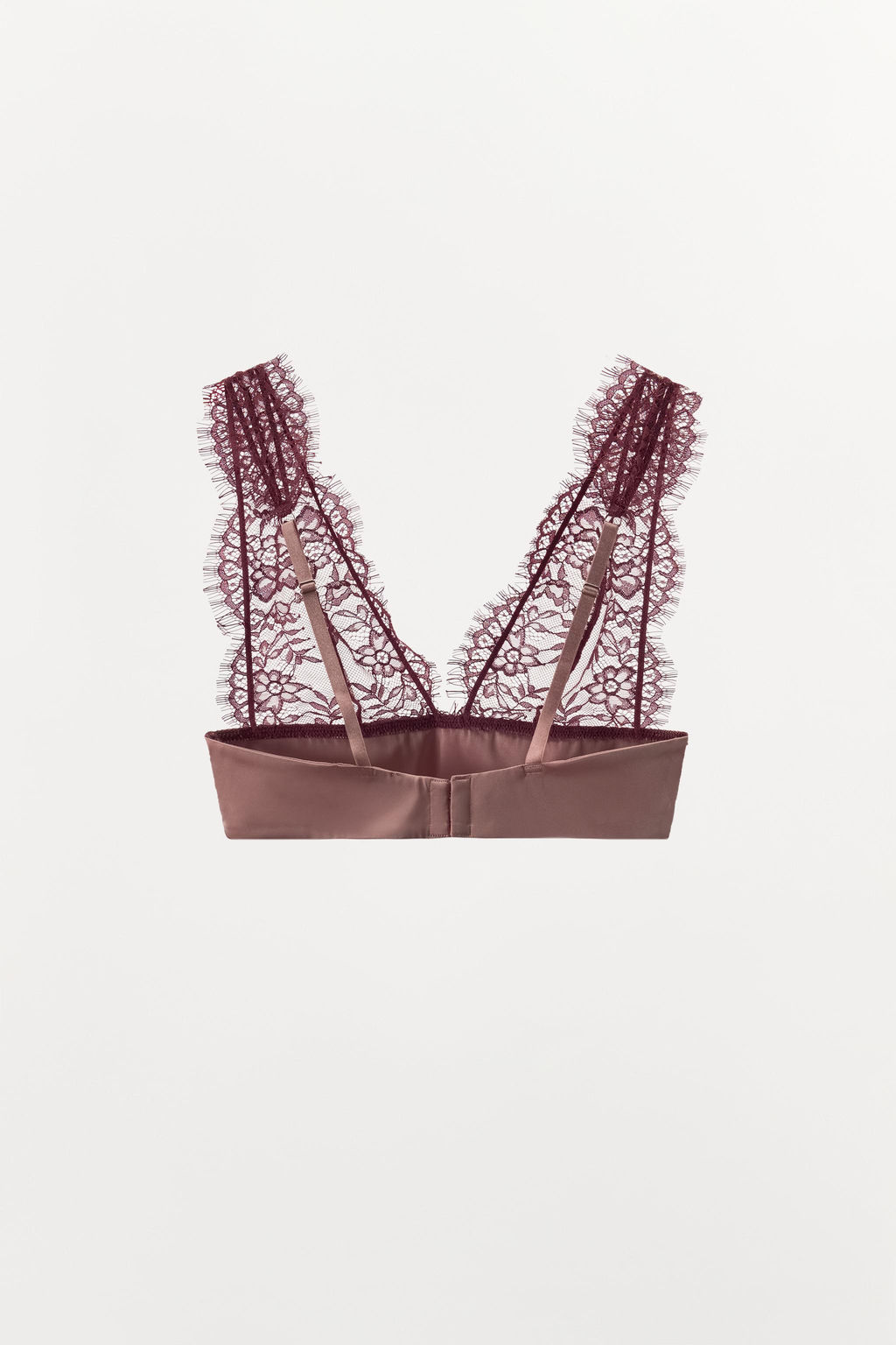 CONTRAST LACE TRIANGLE BRALETTE - Zara фото 5