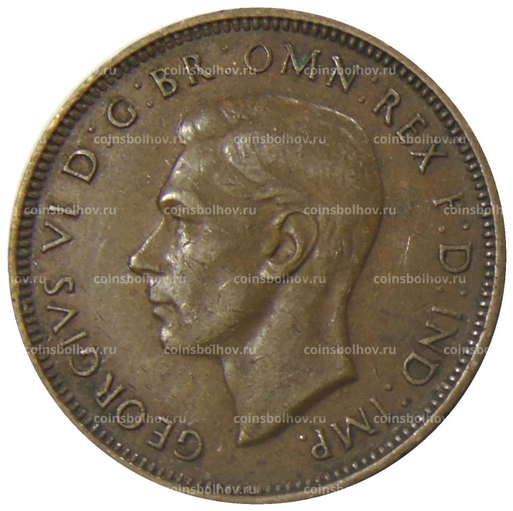 1/2 пенни 1938 года Австралия