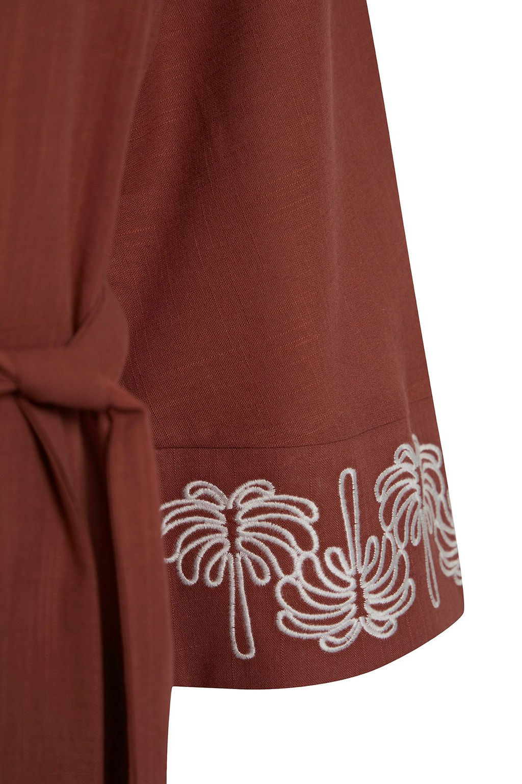 Kiremit Dokuma Nak?sl? Plaj Midi Elbise TBESS25EL00045 - Trendyolmilla фото 8