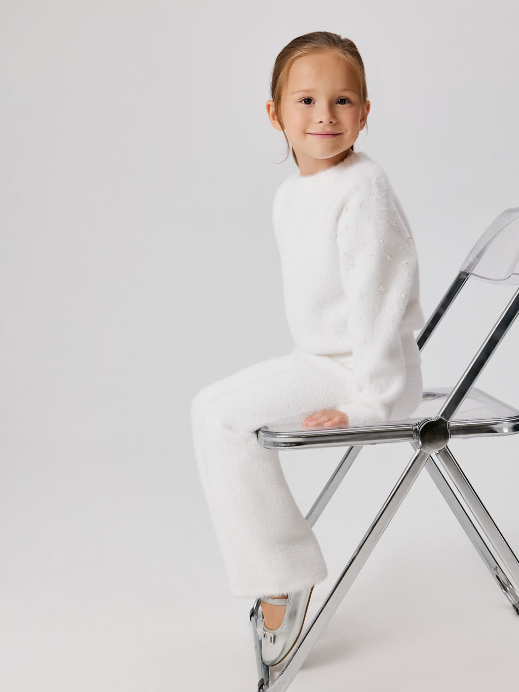 ACOOLA / Джемпер детский для девочек Lika белый фото 4
